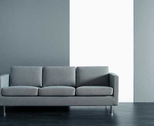 Johan, þriggja sæta, króm, Steelcut Trio 2 133