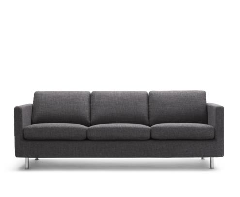 Johan, þriggja sæta, króm, Tosca 09