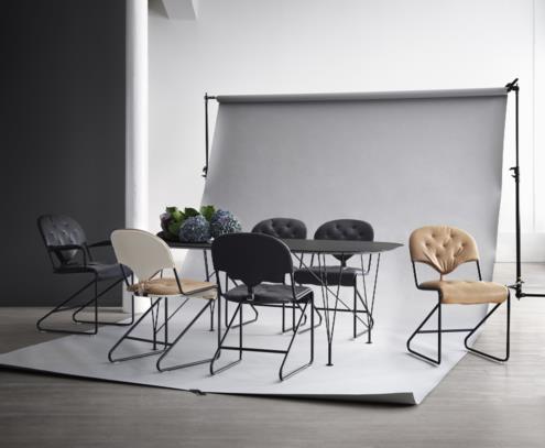 Inter-borðstofuborð, svart