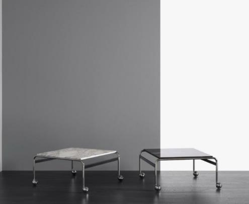 Karin-borð, carrara-marmari, hvítur